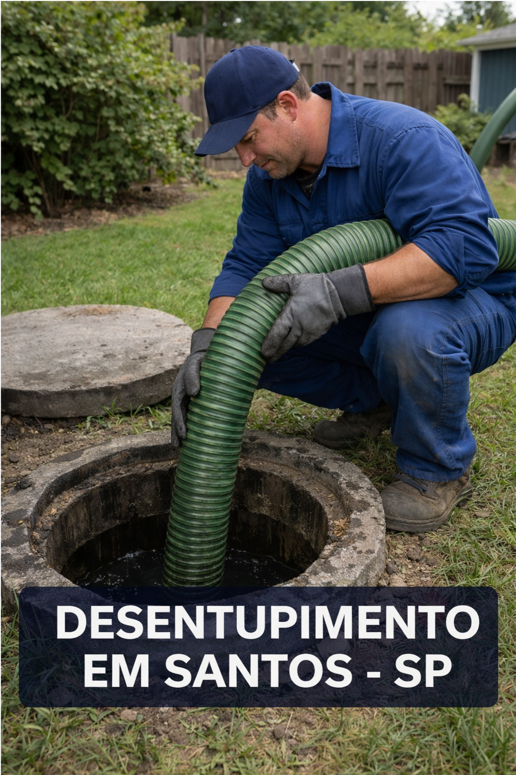 Serviço de desentupimento de fossa em Santos SP